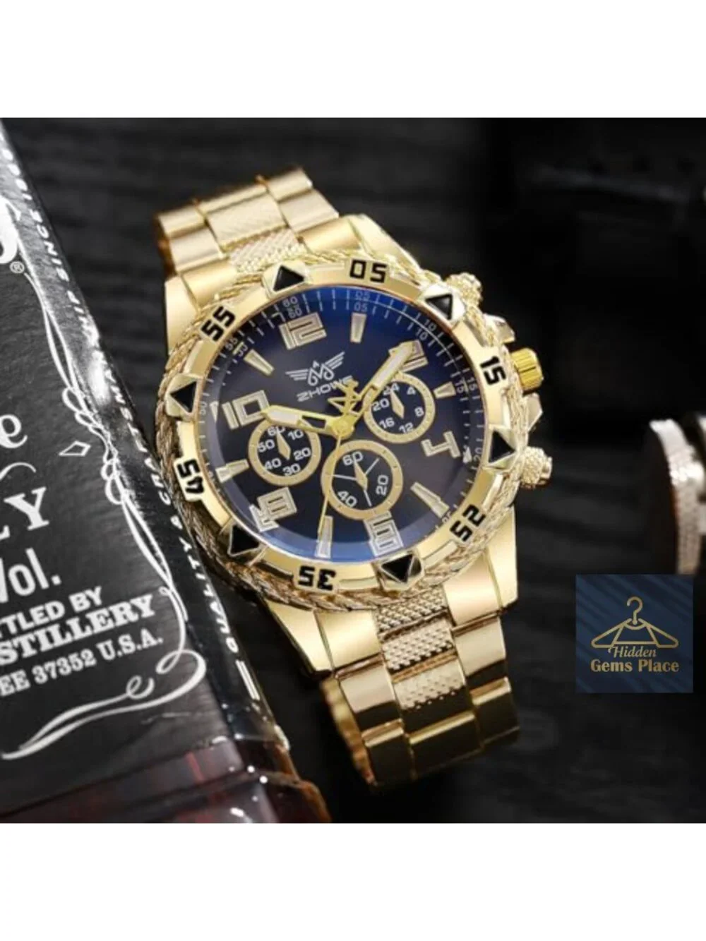 4-Pack Men's Classic Analog Quartz Wristwatch Stainless Steel Strap
